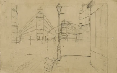 Studie til Paris Street, Rainy Day, 1877