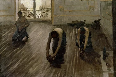 Studie til „Parkethøvlerne“, 1875