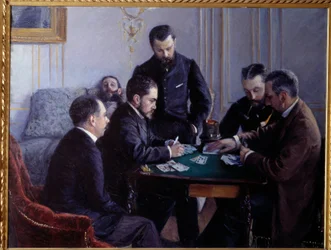 Den besværlige del. Maleri af Gustave Caillebotte (1848-1894)