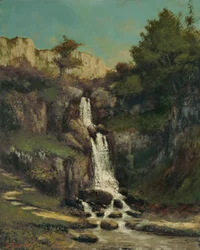 Stenede kanter af la Loue Courbet 1864