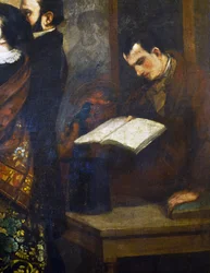 Charles Baudelaire, detalje fra Malerens atelier