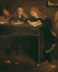 Tre skolepiger