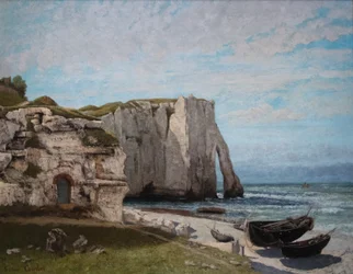 Klipperne ved Étretat efter stormen
