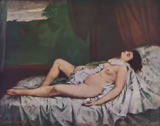 Liggende kvindelig nøgenfigur, midten af 19. århundrede, 1937