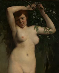 Nøgen med blomstrende gren, 1863
