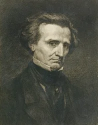 Portræt af Hector Berlioz (1803-69) indgraveret af A. Gilbert, pub. i 
