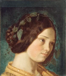 Portræt af Zelie Courbet, ca 1842.