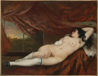 Liggende kvindelig nøgenmodel, 1862