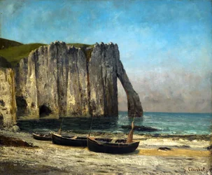 Klipperne i Étretat, 1869.
