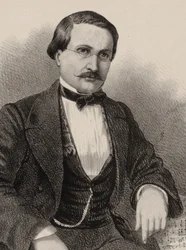 Portræt af komponisten Antony Lamotte 1819-1912, 1855-1859.