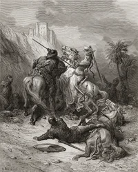 En heltinde Florine af Bourgogne, illustration fra 