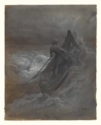 Efter skibbruddet - Design til en illustration af Coleridges The Rime of the Ancient Mariner