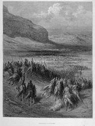 Slaget ved Antiokia under det første korstog af Gustave Doré