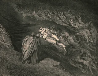 Kærligheden bragte os til én død: Kaina venter på sjælen hos den, der splittede vores liv, ca. 1890