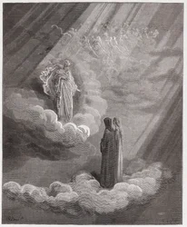 Den guddommelige komedie, Paradis, Sang 16: Cacciaguidas sjæl taler om Firenze - af Dante Alighieri (1265-1321) - Illustration af Gustave Doré (1832-1883)