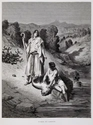 Tobias og englen, illustration fra Dore-bibelen