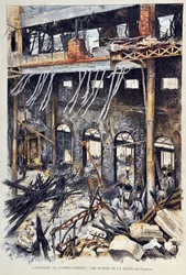 Brand af Opera Comique (Opera-Comique) i Paris den 25. maj 1887 under opførelsen af Ambroise Thomas