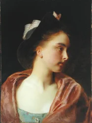 Maud (olie på vugget panel)