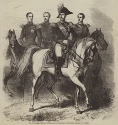Kejser Alexander af Rusland og storhertugerne Konstantin, Nicholas og Michael