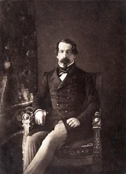 Louis Napoleon Bonaparte (1808-1873) kommende kejser Napoleon III, her som 1. præsident for den franske republik, foto af Gustave Le Gray