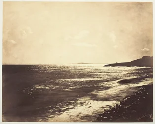 Middelhavet med Agde-bjerget, 1857.