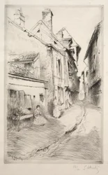 Skolegade i Troyes, 1902.