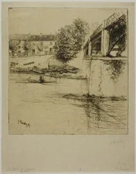 Broen ved Gournay, fra siden