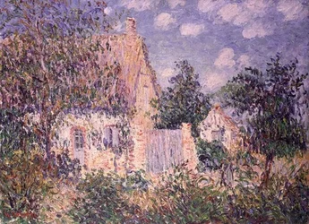 Sommerhus ved St. Cyr du Vaudreuil (olie på lærred)