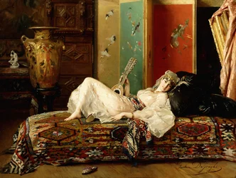En tilbagelænet Odalisque,