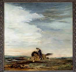 The Scottish Rider Painting af Gustave Moreau (1826-1898) 1800-tallet. Paris, Musee Gustave Moreau