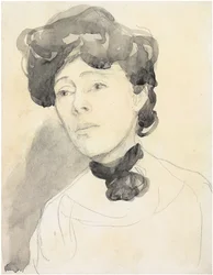 Portræt af en dame, ca. 1909-1910