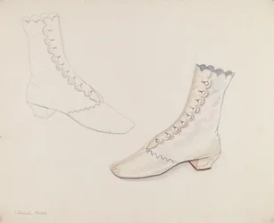 Quaker bryllupssko, ca. 1936.