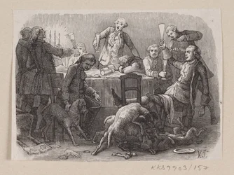 Illustration til "Alt paa sin rette Plads" i H.C. Andersen, "Eventyr og Historier", Bind 2