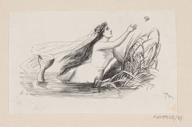 Illustration til "Den lille Havfrue" i H.C. Andersen, "Eventyr og Historier", Bind 1
