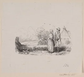 Illustration til "Hørren" i H.C. Andersen, "Eventyr og Historier", Bind 2