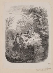 Illustration til "Ib og lille Christine" i H.C. Andersen, "Eventyr og Historier", Bind 2