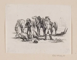 Illustration til "Lille Claus og store Claus" i H.C. Andersen, "Eventyr og Historier", Bind 1