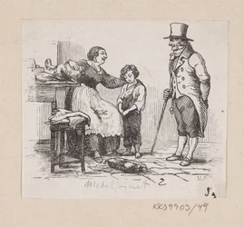 Illustration til "Metalsvinet" i H.C. Andersen, "Eventyr og Historier", Bind 1