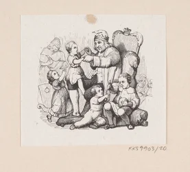 Illustration til "Reisekammeraten" i H.C. Andersen, "Eventyr og Historier", Bind 1