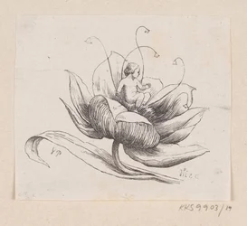 Illustration til "Tommelise" i H.C. Andersen, "Eventyr og Historier", Bind 1