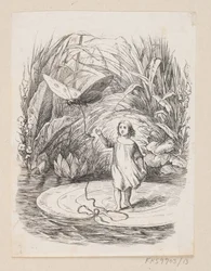 Illustration til "Tommelise" i H.C. Andersen, "Eventyr og Historier", Bind 1
