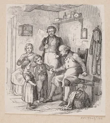 Illustration til "Under Piletræet" i H.C. Andersen, "Eventyr og Historier", Bind 2