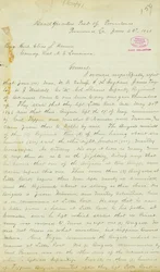 Brev fra H. T. Reid, hovedkvarter, Post of Providence, Louisiana, til brigadegeneral Elias S. Dennis, 22. juni 1863