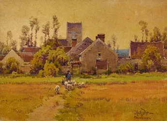 French Village, slutningen af det 19.-begyndelsen af det 20. århundrede.
