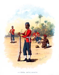 11. bengalske indfødte infanteri, c1890.