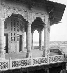 Jasmine Tower, Agra Fort, Agra, Indien, begyndelsen af det 20. århundrede.