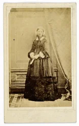 Visitkort af Florence Nightingale, ca. 1858