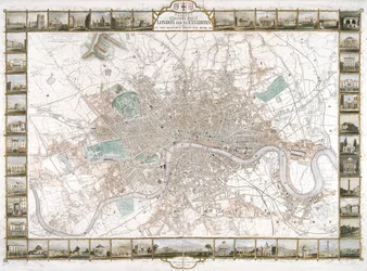 Kort over London, 1851