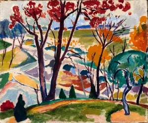 Landskab, bro, Huntingdon Valley