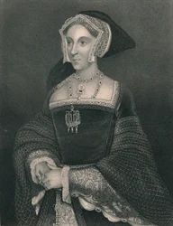 Dronning Jane Seymour, 1536, begyndelsen af midten af det 19. århundrede.